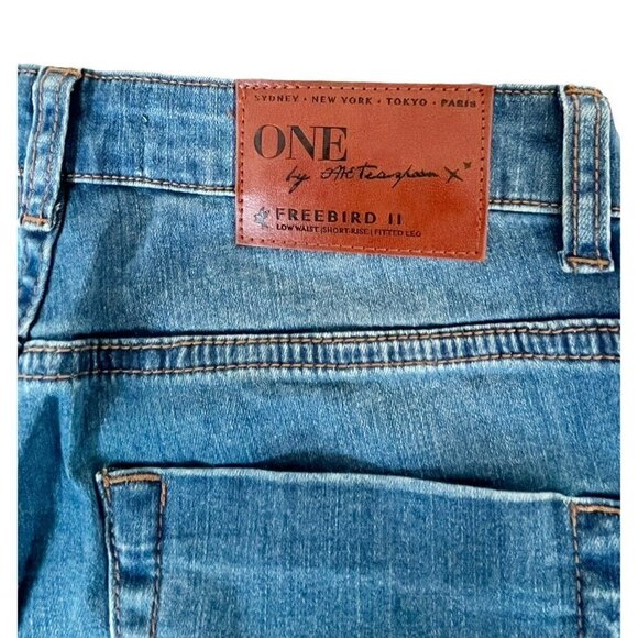 One Teaspoon Blue Muse Floral Embroidered Lola Awesome Baggie Jeans - Picture 8 of 10